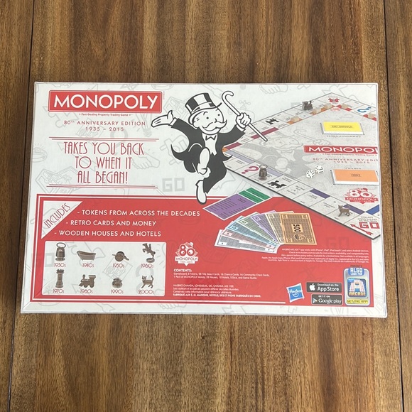 NEW SEALED Monopoly 80th Anniversary Edition 1935-2015 Property Board Game - Picture 2 of 4